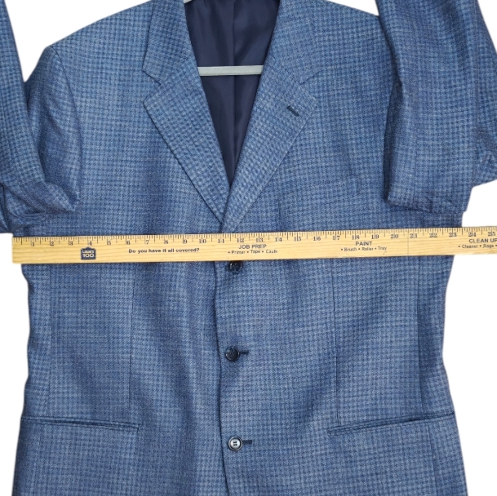 Norm Thompson Blue Patterned Blazer - image 6